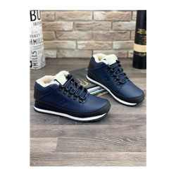 Мужские кроссовки А702-4 зимние с мехом синие