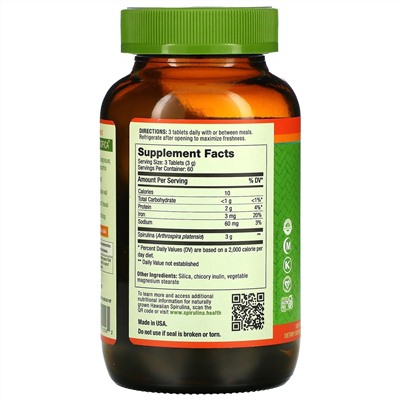 Nutrex Hawaii, Pure Hawaiian Spirulina, 1000 мг, 180 таблеток