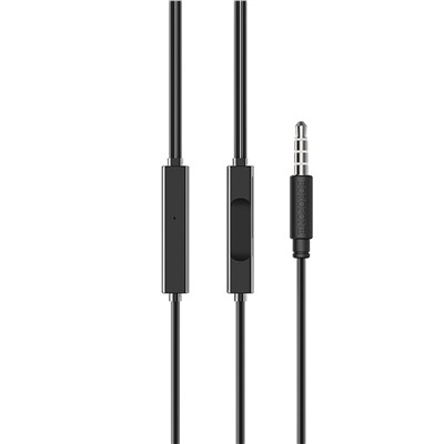 Проводные наушники с микрофоном внутриканальные Borofone BM49 Player, 3.5 Jack (black)