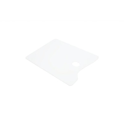 Палитра акриловая прямоугольная 2 мм, 20x30 см, белая