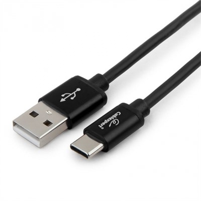 Кабель USB 3.1 Type C(m) - USB 2.0 Am - 1.0 м, чёрный, коробка, Cablexpert (CC-S-USBC01Bk-1M)