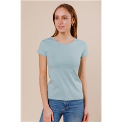 Женская футболка B164 серо-голубая