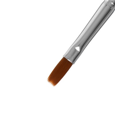 Кисть Синтетика плоская, HANA Воплощай № 6 (длина волоса 12 мм), короткая ручка матовая