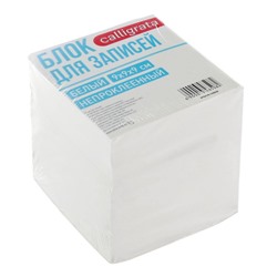 Блок бумаги для записей Calligrata, 9x9x9 см, 65 г/м2, 90%, непроклеенный, белый