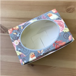 Декоративная упаковка "Птицы" (коробочка с окошком)