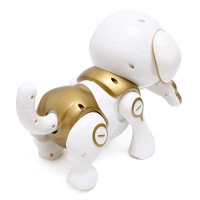 Собака-робот интерактивная «Чаппи», звуковые и световые эффекты, ходит цвет золотой