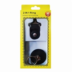 Держатель кольцо (Ring) PS35 на палец со шнурком в комплекте (black)