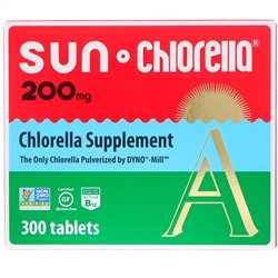 Sun Chlorella, A, 200 мг, 300 таблеток