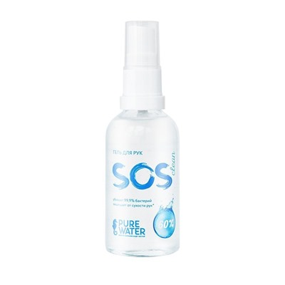 Гель для рук SOS Clean 60% спирта, 50 мл