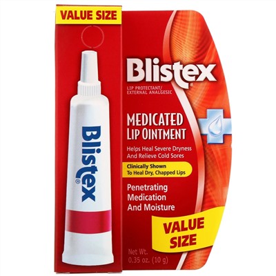 Blistex, Лечебная мазь для губ, 10 г (0,35 унции)