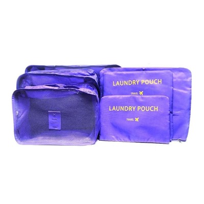 Набор дорожных сумок для путешествий Laundry Pouch, 6 шт, Акция!
