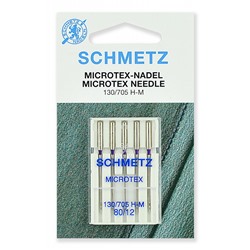 Иглы микротекс (особо острые) Schmetz 130/705H-M № 80, уп.5 игл