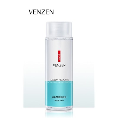 SALE! VENZEN, Жидкость для снятия макияжа с энзимами, MAKEUP REMOVER ENZYME CLEAN and MOISTURIZING, 100 мл.