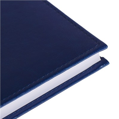 Ежедневник недатированный А5, 160 листов "Небраска", обложка искусственная кожа, перфорация углов, синий