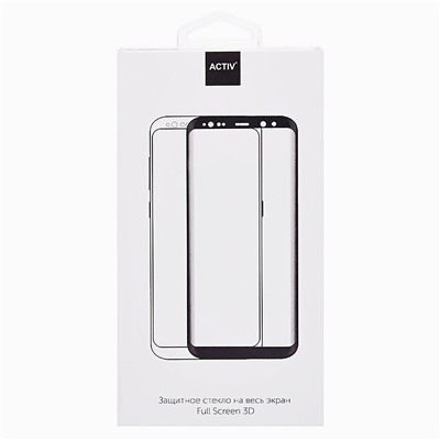 Защитное стекло Full Screen Activ Clean Line 3D для "Samsung SM-G988 Galaxy S20 Ultra" (black)