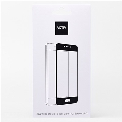 Защитное стекло Full Screen Activ Clean Line 3D для "Xiaomi Mi 8 Lite" (black)