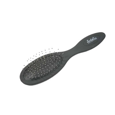 SOLAmio. Расческа массажная пластик софт тач с металлическими зубчиками  #9716 SHR