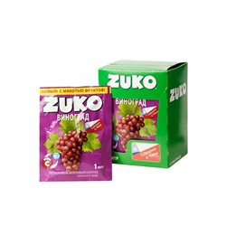 Zuko / Растворимый напиток со вкусом винограда ZUKO (блок 12шт по 25гр) Артикул: 7057