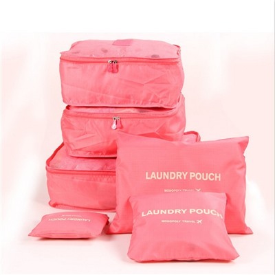 Набор дорожных сумок для путешествий Laundry Pouch, 6 шт, Акция!