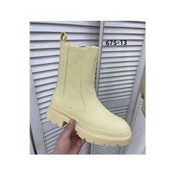 Женские ботинки 675-13 желтые
