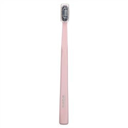 Boka, классическая зубная щетка с активированным углем, мягкая, розовая, 1 шт.