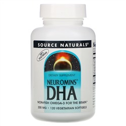 Source Naturals, Neuromins DHA, 200 mg, 120 Vegetarian Softgels