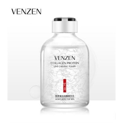 SALE! Venzen, Омолаживающая сыворотка-тонер для лица, с протеинами коллагена, Collagen Protein Line Carving Toner, 50 мл.