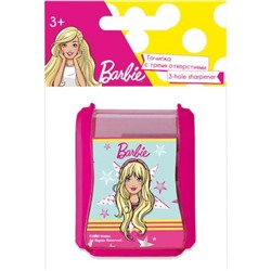 Точилка пластиковая "Barbie" с тремя отверстиями BRFS-UA1-SHRP-HL3
