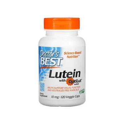 Doctor's Best, лютеин с OptiLut, 10 мг, 120 вегетарианских капсул