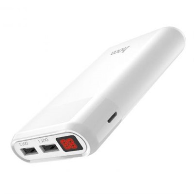 Зарядное устройство Hoco B35B Entourage, 8000 мА/ч, 2.1A USB, дисплей, белое