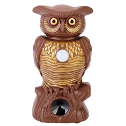 Садовый ультразвуковой отпугиватель вредителей со светодиодной подсветкой Owl Alert, Акция!