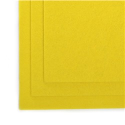Фетр листовой полужесткий IDEAL 1мм 20х30см арт.FLT-HS1 уп.10 листов цв.013 лимон