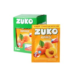 Zuko / Растворимый напиток со вкусом абрикоса ZUKO (блок 12шт по 25гр) Артикул: 7457