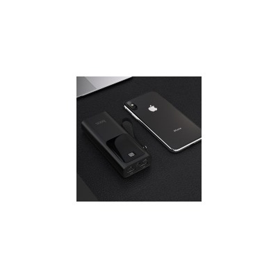 Зарядное устройство Hoco J41 Treasure, 10000 мА/ч, 2xUSB, дисплей, черное