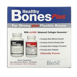 BioSil by Natural Factors, Healthy Bones Plus, Two-Part Program
