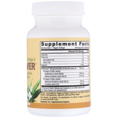 Jarrow Formulas, Ahiflower Oil, 750 mg, 60 Vegan Softgels