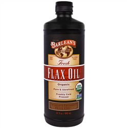 Barlean's, Органическое свежее льняное масло, 946 мл (32 жидких унции)