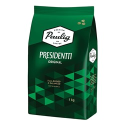 Кофе в зернах PAULIG "Presidentti Original" натуральный, 1000г вакуумная упаковка 621304