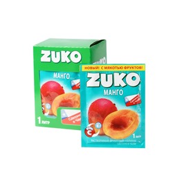 Zuko / Растворимый напиток со вкусом манго ZUKO (блок 12шт по 25гр) Артикул: 6985