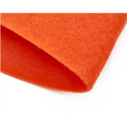 Фетр  Мягкий, 20×30 см,толщина 1 мм, Ярко-Оранжевый
