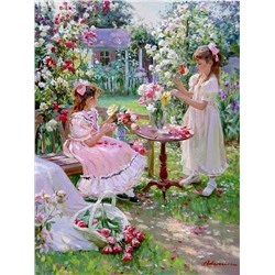 Девочки в саду