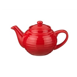 Чайник заварочный 800мл, красный, керамика