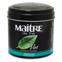 Чай MAITRE "Наполеон" зеленый листовой, жестяная банка, 100г 620403