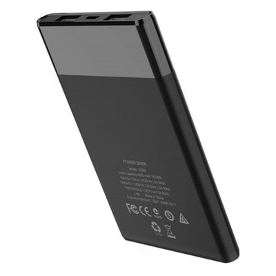 Зарядное устройство Hoco B35D Entourage, 5000 мА/ч, 1A 2xUSB, черное