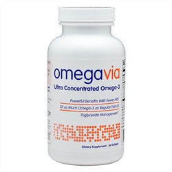 OmegaVia, Ультраконцентрат омега-3, 60 мягких таблеток