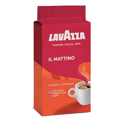 Кофе молотый LAVAZZA "Il Mattino", 250г вакуумная упаковка 621166