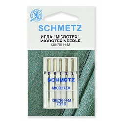 Иглы микротекс (особо острые) Schmetz 130/705H-M № 70, уп.5 игл