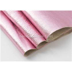Натуральная Кожа Наппа Дазл, 1 дм², Светло-Розовая, Мягкая, Толщина 0,6 мм