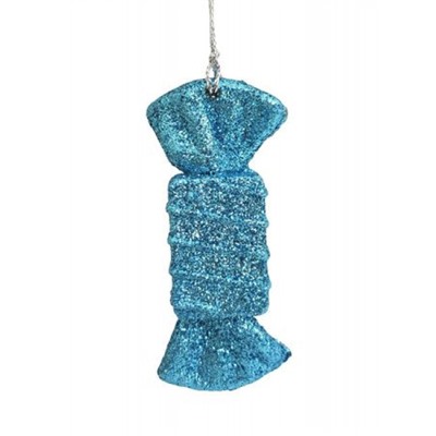 Новогоднее подвесное украшение "Конфета голубая" из полипропилена 9х3,5 см 80230 Феникс-Презент