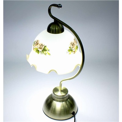 Лампа бронзовая декоративная со стеклянным плафоном 5506-C оптом